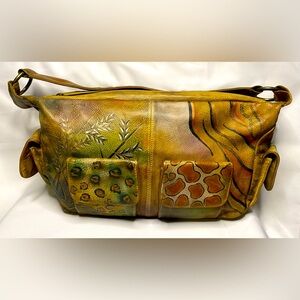 VNTG ANISCHKA JUNGLE PRINT HANDBAG